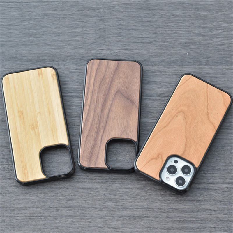 Caixa de madeira real tpu arco arco tampa de madeira Casos de protetor retrô para iPhone 15 14 Plus 13 12 11 XS Max 8 7 Plus