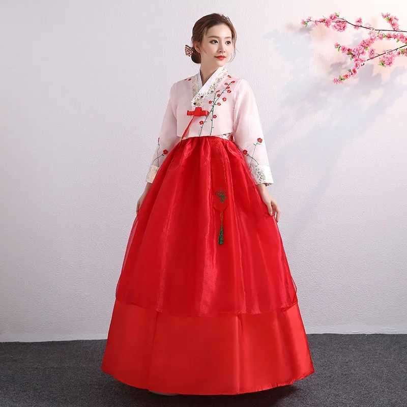 Ollm abbigliamento etnico coreano costume da performance Hanbok la fase popolare della danza nazionale femminile D240419