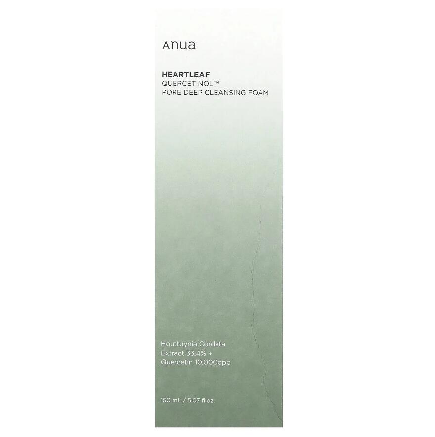 Anu Quercetin 기공 깊은 클렌징 거품 얼굴 클렌저 150 ml / 5.07 fl.oz 빠른 무료 배