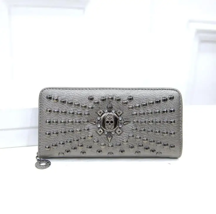 Portfels Xgravity Hot 2022 Punk Women Portfel Portfel Kobiet Monety Torebka długa portfel Nuto Lady Hot Zipper Purse Card Purse H066