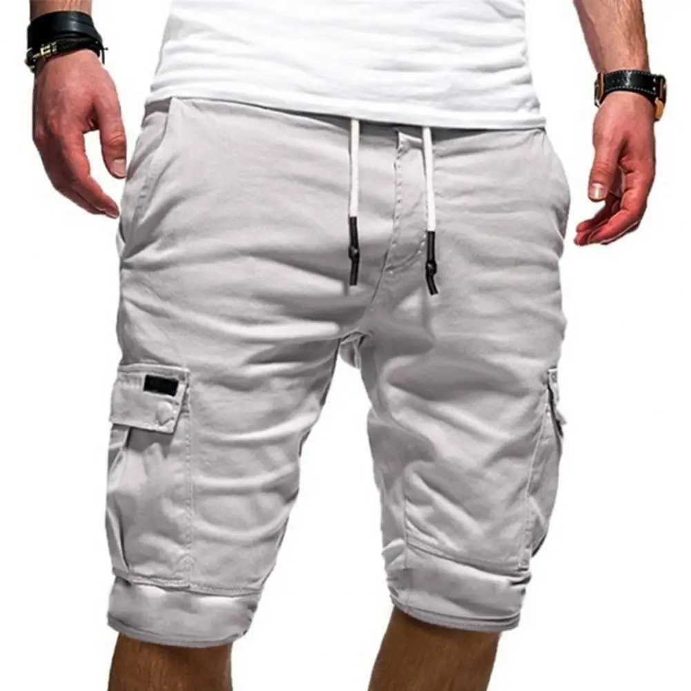 Herren -Shorts Männer Shorts Frachtshorts Sommer männliche Klappen Taschen Jogger Shorts Casual Military Tactical Cargo Shorts für Männer 240419 240419