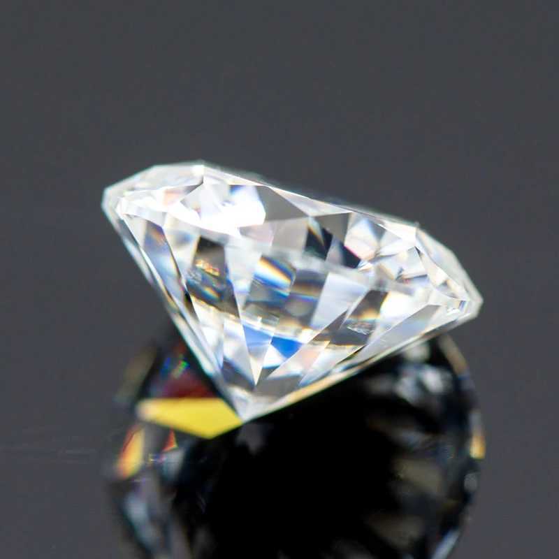 Anelli di nozze Moissanite in pietra rotonda taglio d colore VVS1 1.0ct-8.0ct Diamante coltivato la laboratorio la produzione di gioielli orecchini ad anello di fidanzamento con report Gra 240419