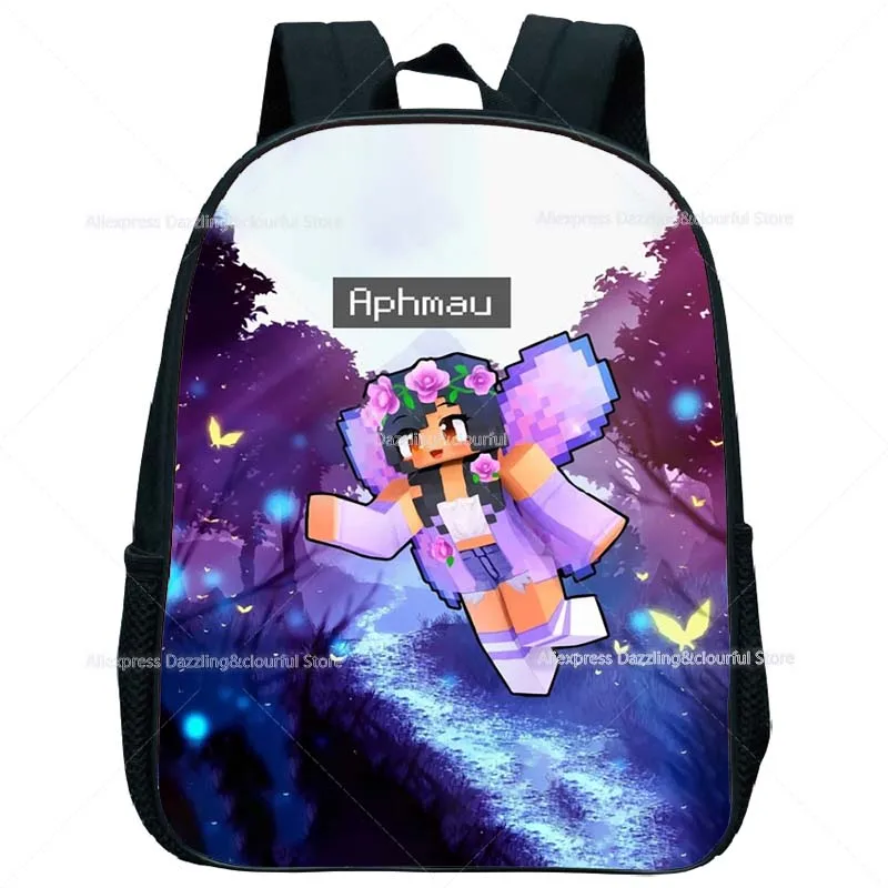 Bags Children Aphmau Print Mini Backpacks Toddler Kawaii Kindergarten Bookbags Boys Girls Cartoon School Bags Kids Anime Rucksacks