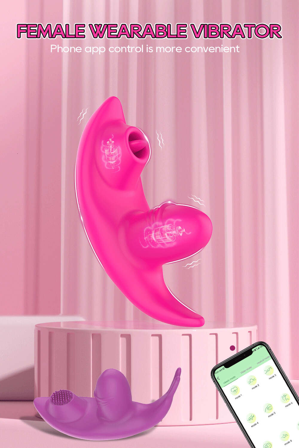 Briefes Wireless Bluetooth Vibrator Sex Toys for Women Panties Vagina G Spot Clit