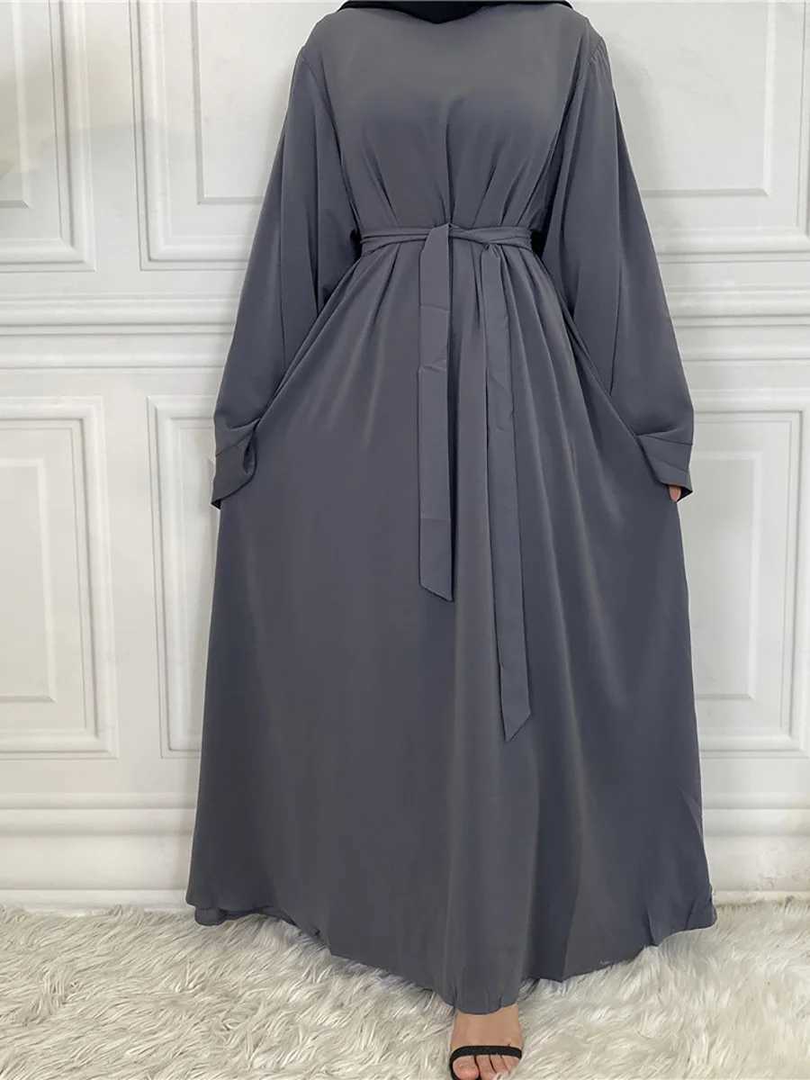 Abbigliamento etnico modesto Abaya Ramadan Musulman de Modalità Maxi Robe Turchia Kaftan Abbigliamento islamico musulmano donne Abito hijab abito caftano vestidos d240419