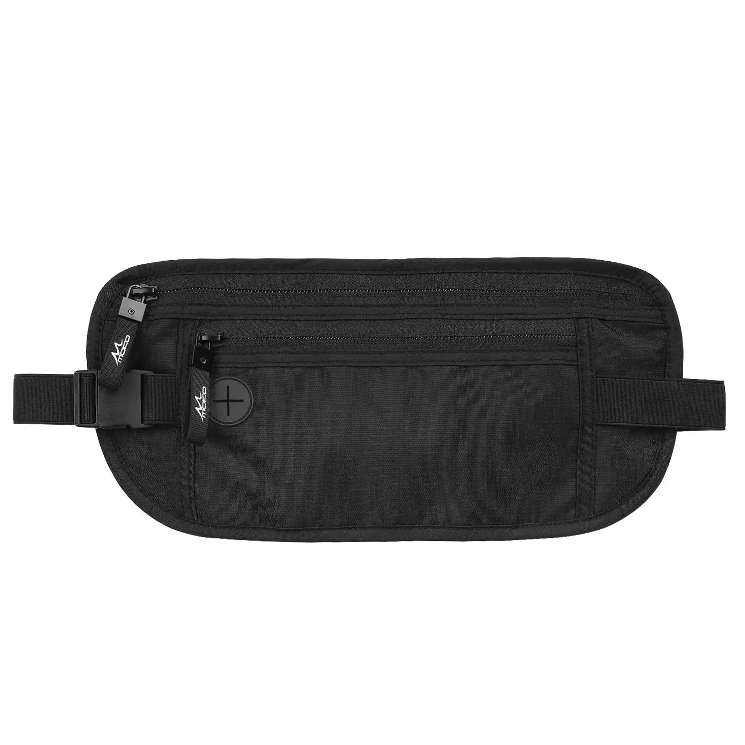 Plånböcker Moko Secure Travel Money Belt Undercover Hidden RFID Blockering av resor Plånbok Antitheft Passport Plånböcker för män Kvinnor Svart