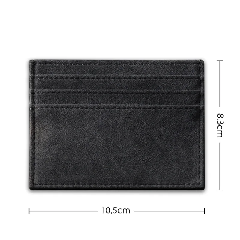 Plånböcker Alcantara -korthållare Kvinnor MAN Turn Päls Artificiell läder Slim Card Wallet Small Thin Card Package