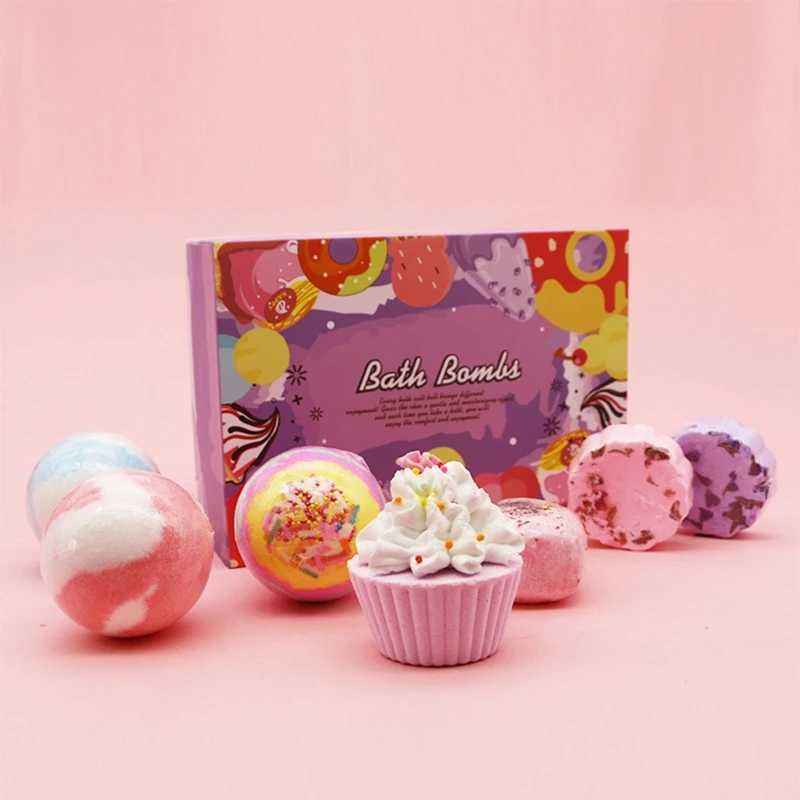 Bubble Bath Special Shape Bath Bombs Gift Set with Essential Oils Spa Bubble for Women Birthday Mothers Day d240419