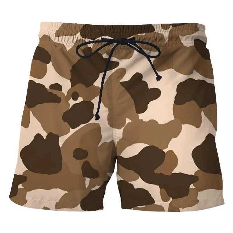 Shorts maschile camuffato mimetico pantaloni corti 3d pantaloni da uomo cortometrali sportivi esterni unisex Shorts casual shorts bunks da spiaggia abbigliamento 240419 240419