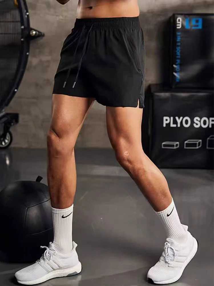 Men's Shorts 2024 New Summer Mens Shorts Quick Dry Nylon Fitness Training Running Sports Shorts Men Plus Size Workout Gym Short Pants 240419 240419