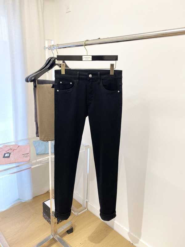 Designer de jeans masculin LUME LUXE LUXE JEANS EUROPURES POUR LES STOLES MENSEURS SPRING ET AUTOMNE, ELASTIC SLIM FIT SMAL SMING LEG PANTS BLUE NW69
