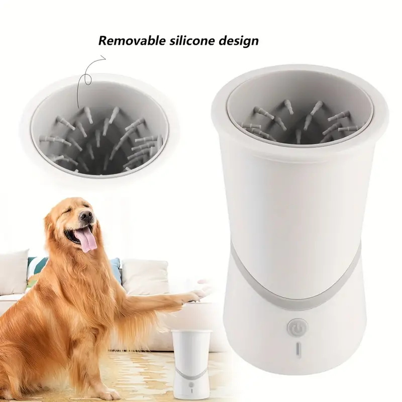 Automatisk bärbar hund Paw Cleaner Electric Dog Paw Washer Cup Enkel och effektiv husdjursrengöring Borste Cup BM009SF