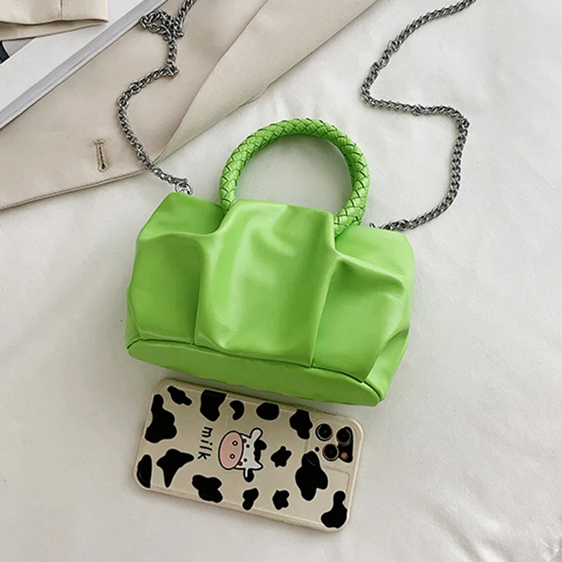 Hobos 2022 femmes crossbody sac doux leahter vert minimaliste sacles de single pour femmes sac de messager plissée de haute qualité plissée