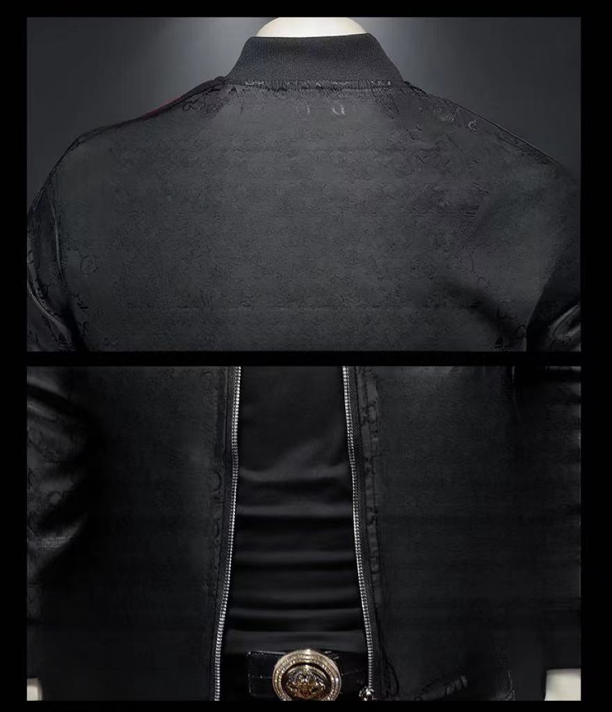 Jaqueta de grife masculina de casacos de roupas de bombardeiro Moda de bombas de bom tamanho masculino de lazer de lazer de colarinho de colarinho masculino de colar