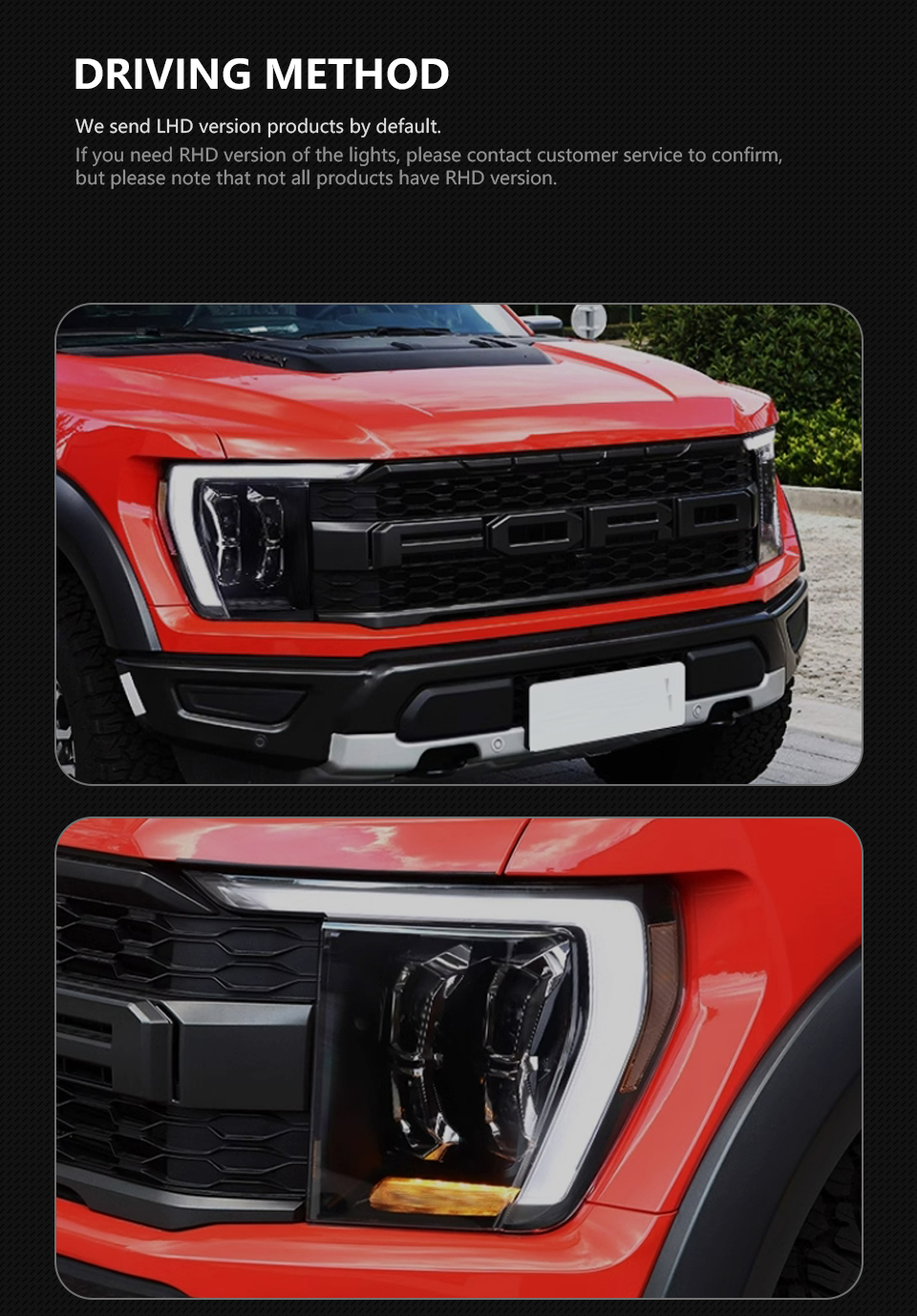 Luzes de carro para Ford F-150 Raptor 20 21-2023 Atualização DRL Angel Eyes Design completo LED LEL MONTAGEM