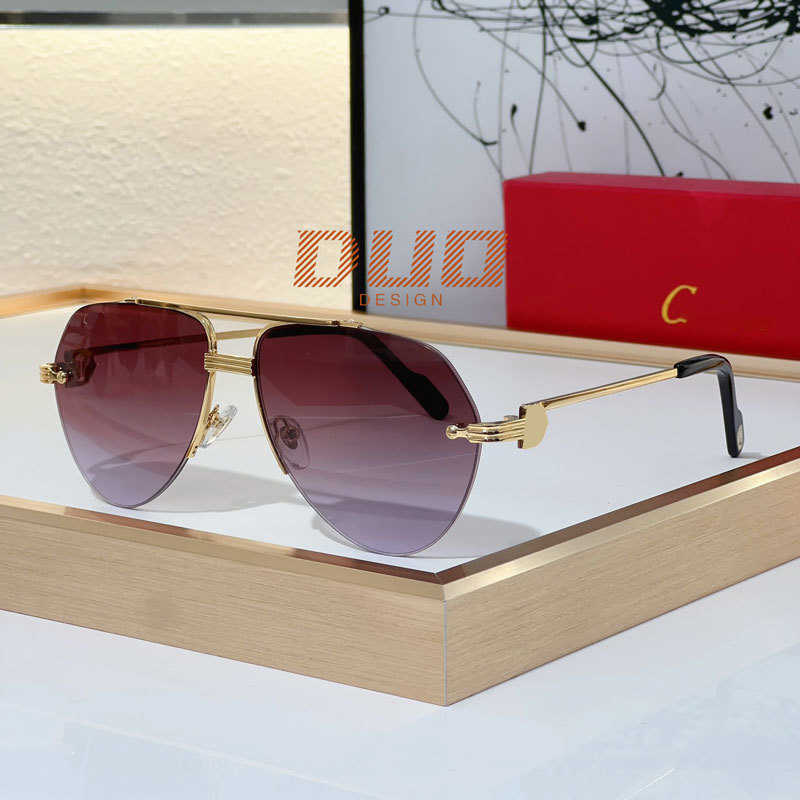2024 Neue Sonnenbrille von höchster Qualität Mode -Brillen Designer für Sonnenbrille Damen Halten Sie echte UV400 polarisierte Linsen Herren Retro Brille Original mit Box