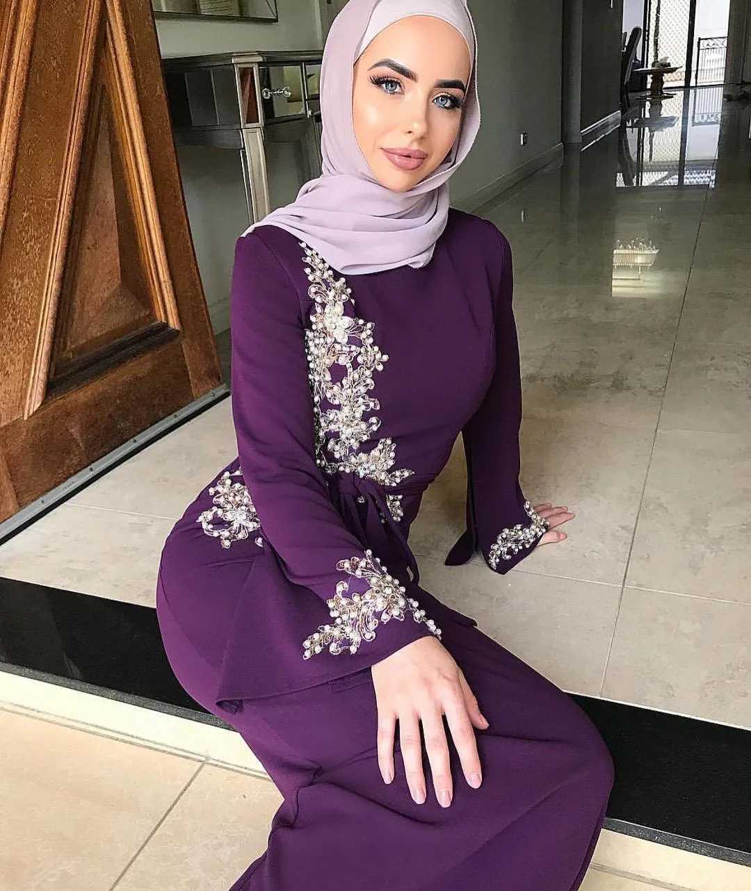 Abbigliamento etnico Eid Mubarak Abaya Dubai Turchia Abito hijab musulmano abiti islam kaftan abiti abayas abiti donne abiti musulman femme vestidos d240419