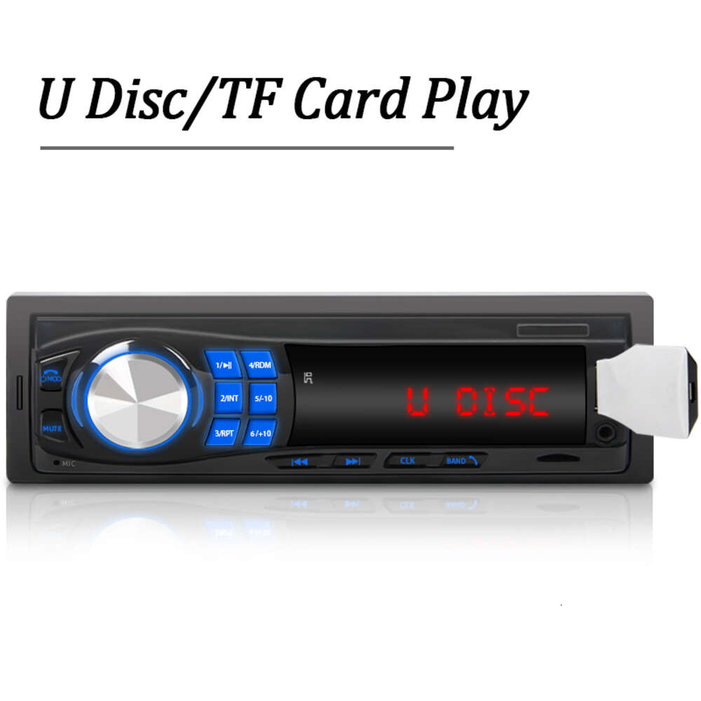 GPS CAR 1 DIN Stereo Bluetooth Hands Free Music TF Card USB AUX Input FM Radio Receiver Single MP3 GPS GPS