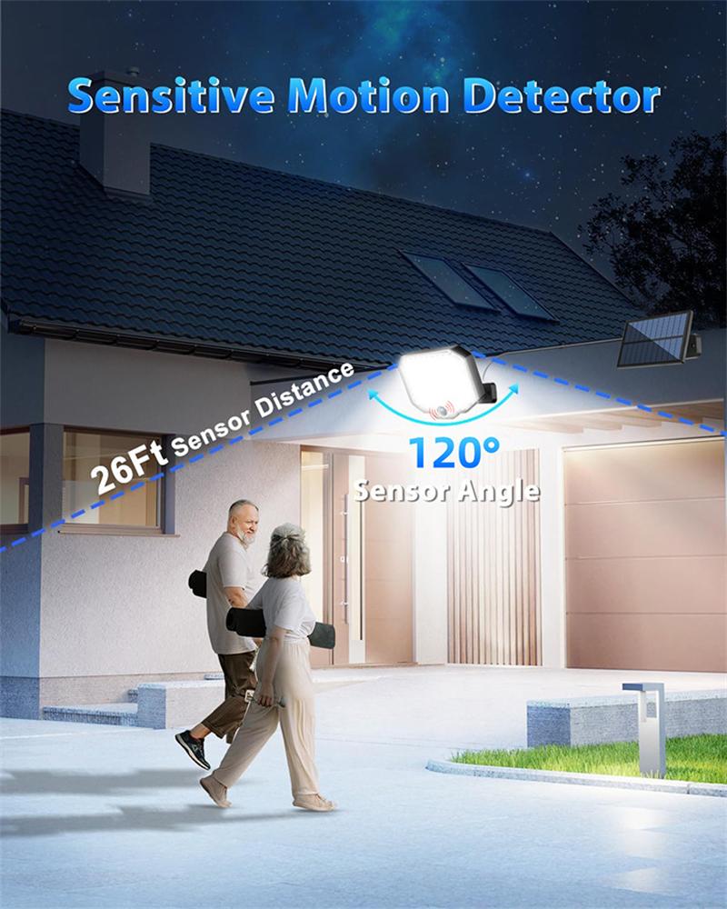 Solar Wall Light Split 184led Motion Sensor Garden Light Indoor Ourdoor Lighting Security Light