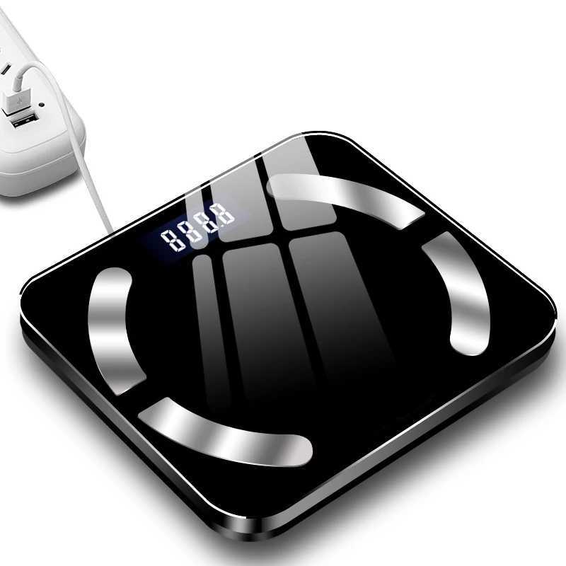 Échelle de poids corporel Échelle de graisse corporelle Smart Wireless Digital Salle de salle de bain Échelle de poids de salle