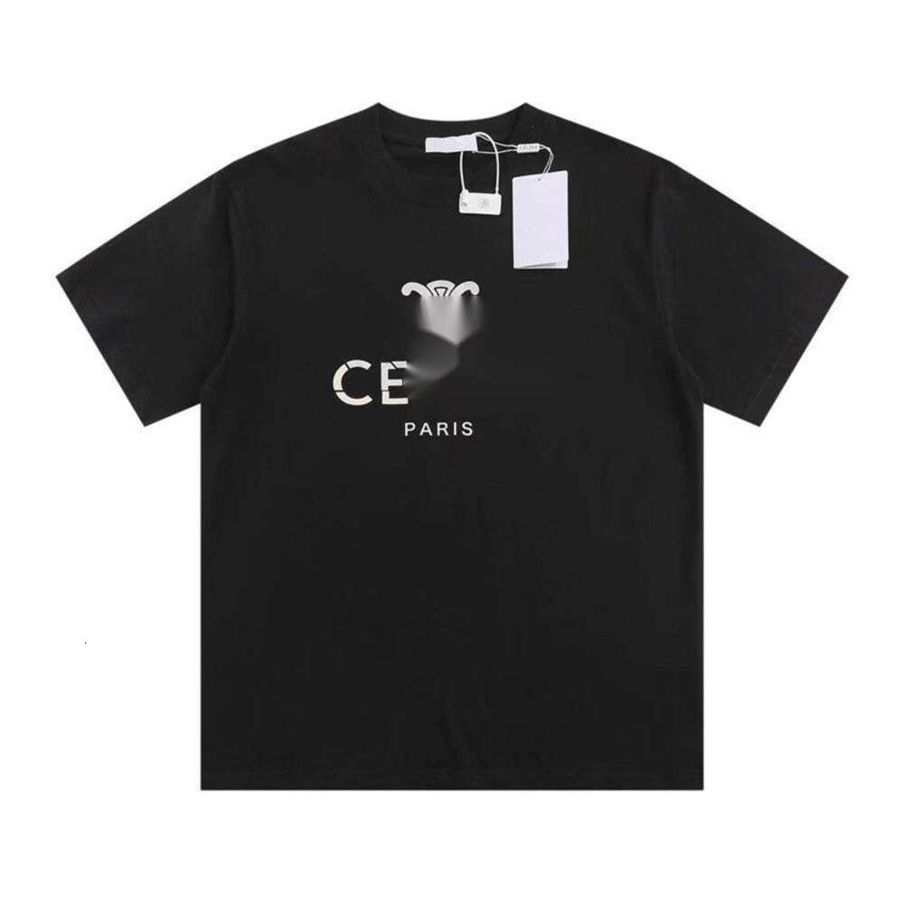 Celinnes футболка дизайнерская футболка роскошная модная женская высококачественная бренда повседневная половина рукава триумфальная арка