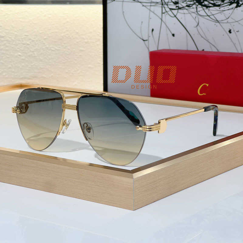 2024 Neue Sonnenbrille von höchster Qualität Mode -Brillen Designer für Sonnenbrille Damen Halten Sie echte UV400 polarisierte Linsen Herren Retro Brille Original mit Box