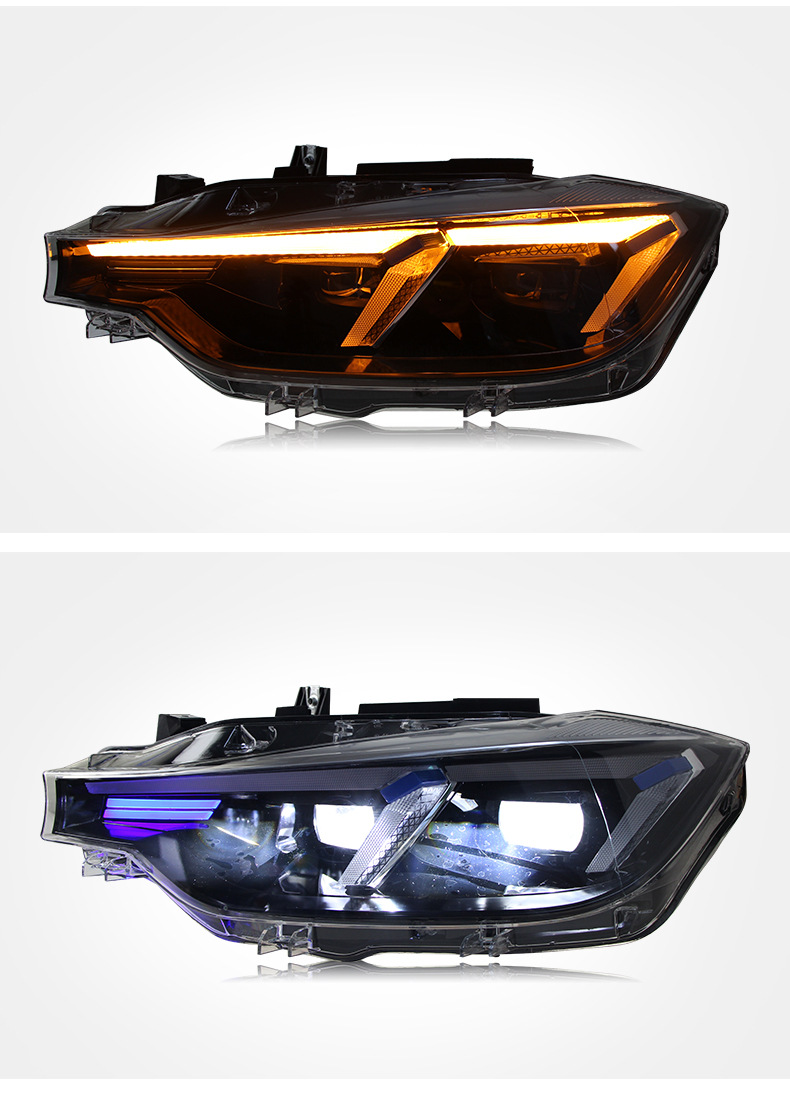 Pełna reflektor LED dla BMW 3Series F30/F35 20 13-20 18 320 325 DRL Dynamiczny sygnał dzienny