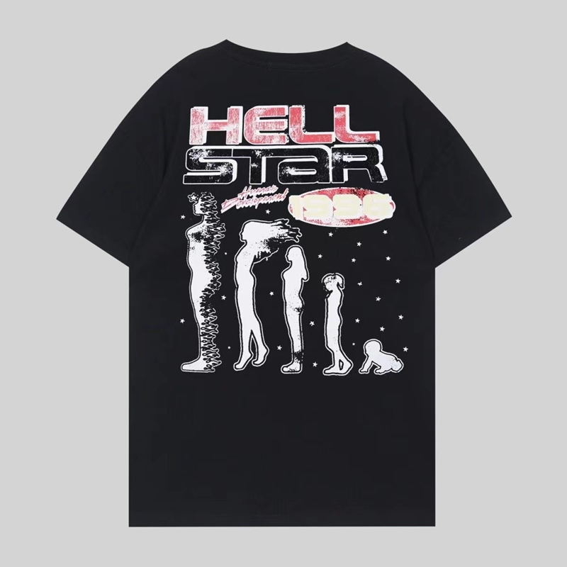 Hell Star T-shirt Mens T Shirt Designer T Shirt Summer Leisure Fashion High Quality Hip Hop Street Brand Clothing With Letter Printing S-5XL 2024S
