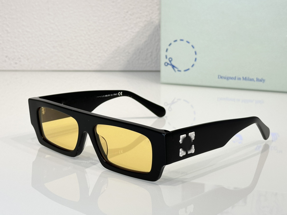 Lunettes de soleil de créateurs de créateurs de glace hors glace pour hommes femmes 40008 Rectangle célèbre marque extérieure UV400 Lenses de protection de luxe Qualité originale de luxe