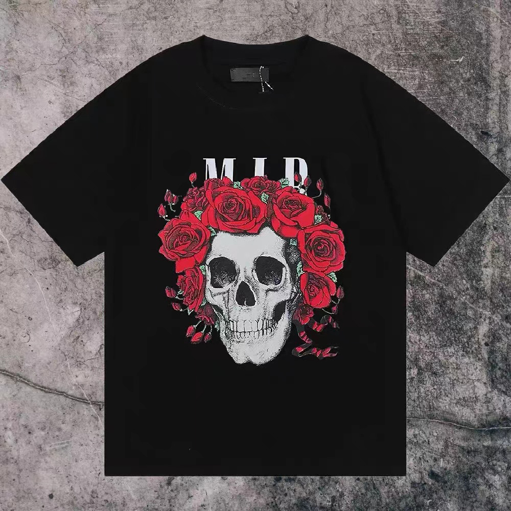 Heren Dames Tops Designer T Shirts Lacewig Gedrukte mode Man T-shirt Topkwaliteit Katoen Casual T-stukken Luxe hiphop hiphop Goth Streetwear juli T-shirts S-XL