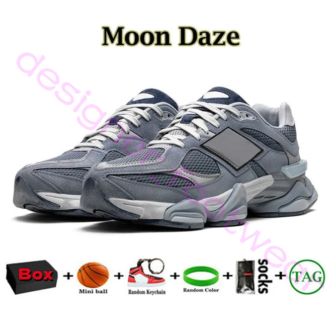 Avec une boîte de créateur pour hommes 9060 chaussures lune lize lavée bleu brume bleu quartz gris sel salon champignon encens 2002r 550 530 9060s trahistes baskets hommes femme de course chaussure