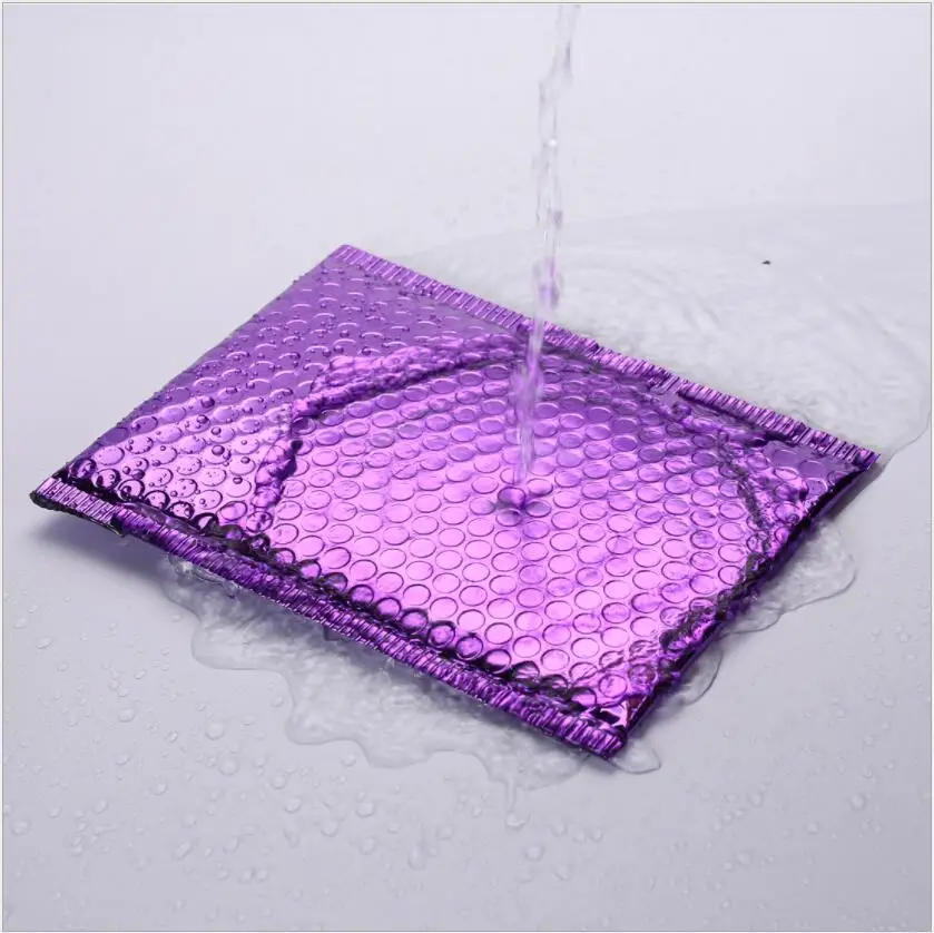 Bags 7''x9'' Green Aluminized Bubble Mailer Metallic Padded Buabble Envelopes Poly Mailer Purple Delivery Shipping Bags