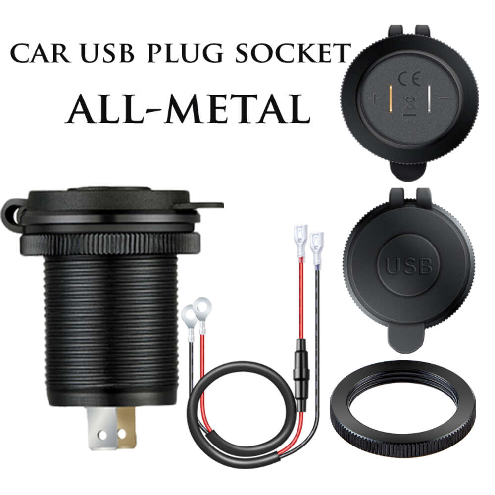 New 12v Plug Tomada Usb Automotiva Car Power Socket 8l A8 R8 A3 A4 A5 QC3.0 USB Port Adapter for Audi A6 C5 C7 Accessorie