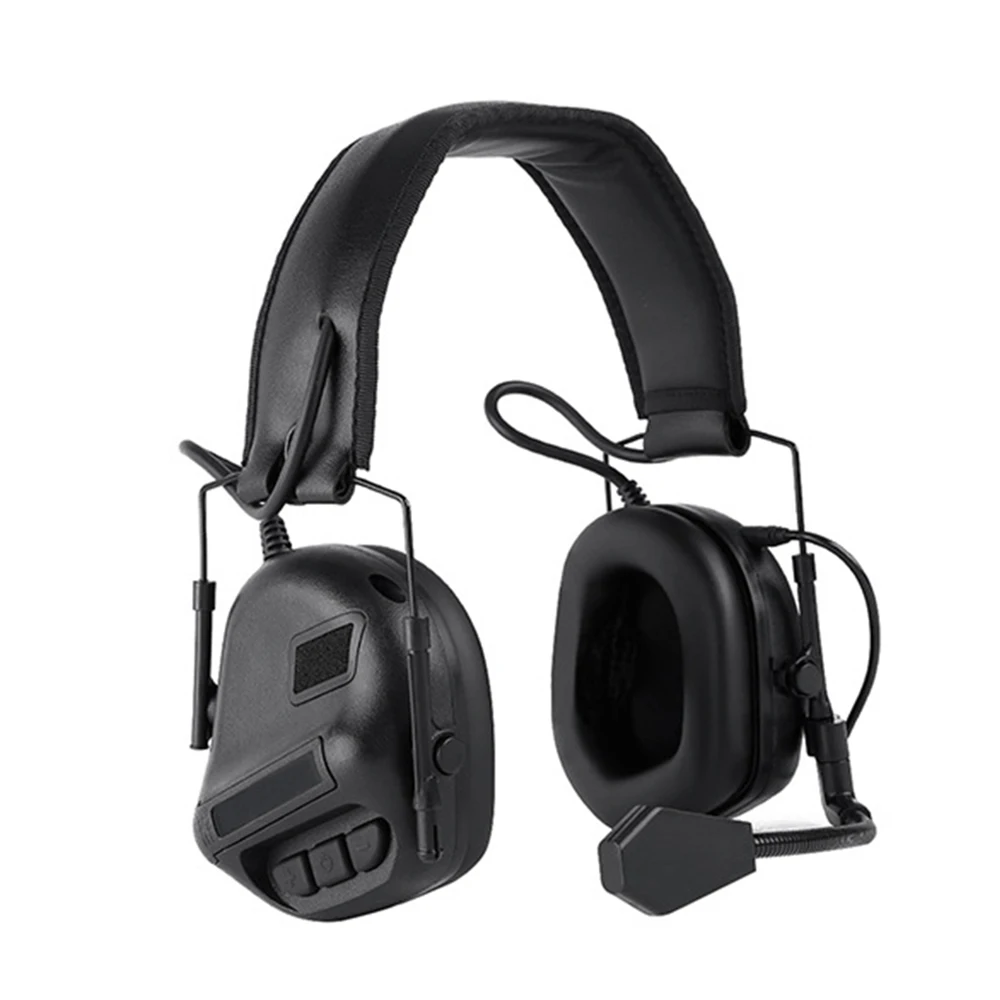 Accessoires Tactische headset hoofdtelefoon Militaire Earmuffs schieten headsets jagen hoorbeschermer oorbeschermend oorbeschermingsgebruik met PTT