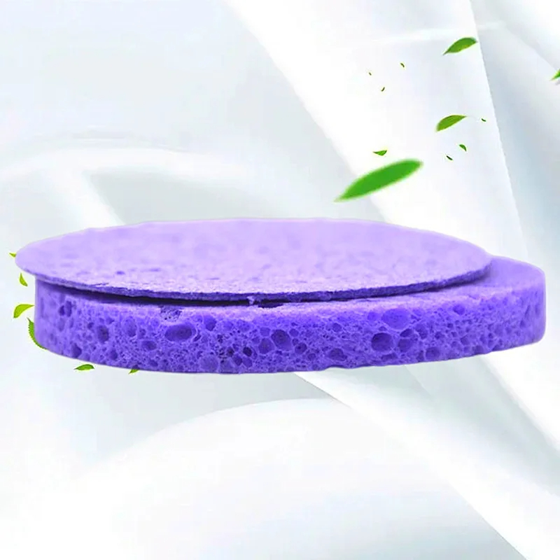 Custom Logo Compressed Facial Sponge Face Cleansing Puff Makeup Removal Sponge Pad Exfoliating Wash Round Face Sponge