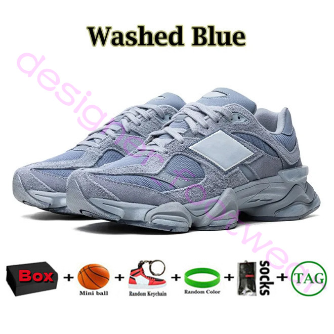 Avec une boîte de créateur pour hommes 9060 chaussures lune lize lavée bleu brume bleu quartz gris sel salon champignon encens 2002r 550 530 9060s trahistes baskets hommes femme de course chaussure