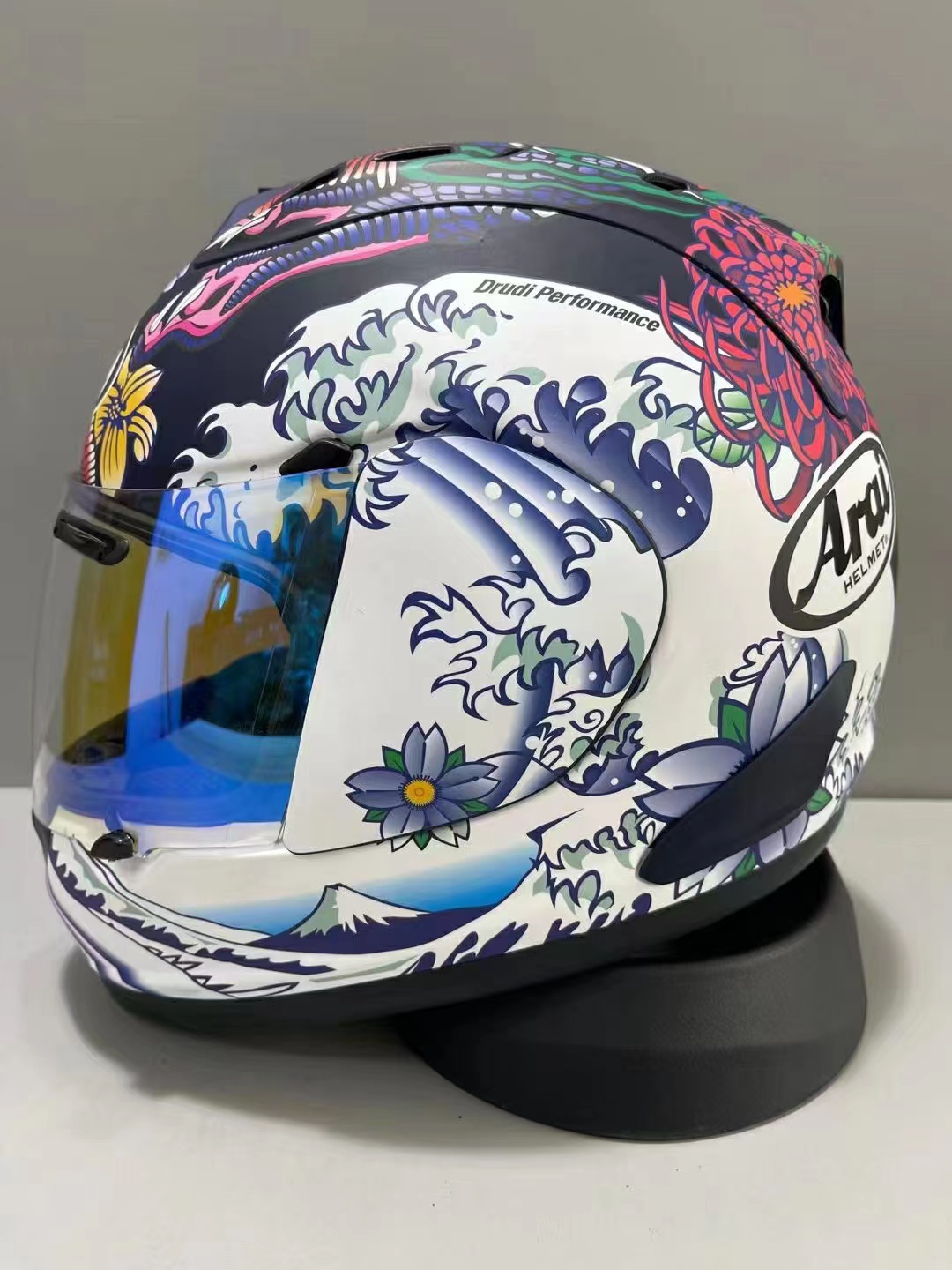 ARAI RX7X Oosterse blauwe volledige gezichtshelm van Road Racing Motocross Motorfietshelm