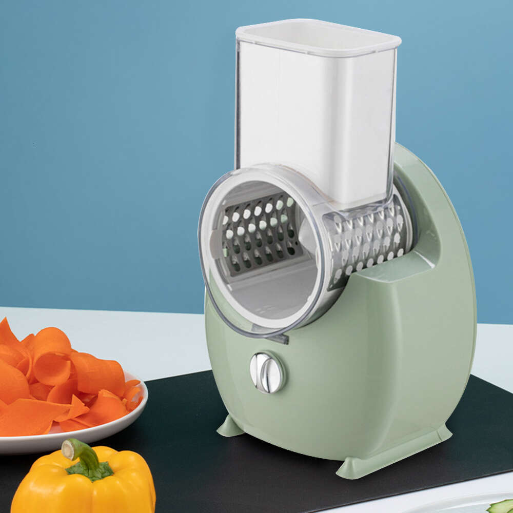 Ny 3-i-1 Electric Slicer Hushållsgadget Multifunktionella grönsaksgratrar Morotfruktuppladdningsbart kökstillbehör