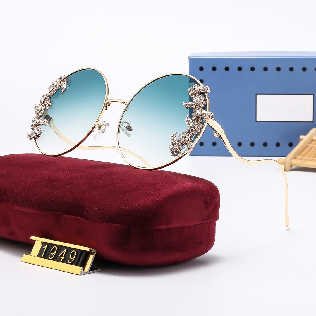 Klasyczna moda błyszcząca dhinestone bez krawędzi okulary przeciwsłoneczne Kobiety luksusowa marka vintage słoneczne okulary damskie okulary gafas de sol z pudełkiem