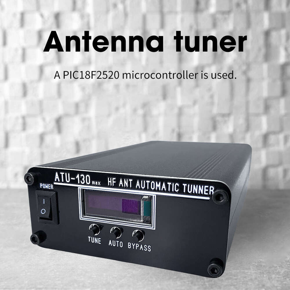 New ATU-130 Max Radio Automatic 1.8-50MHz 200WアンテナチューナーボックスATU-100 ATU100の更新バージョン