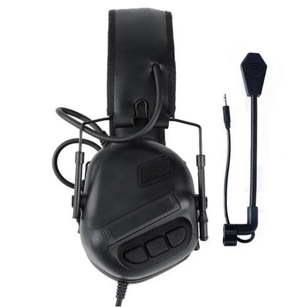 Accessoires Tactische headset hoofdtelefoon Militaire Earmuffs schieten headsets jagen hoorbeschermer oorbeschermend oorbeschermingsgebruik met PTT