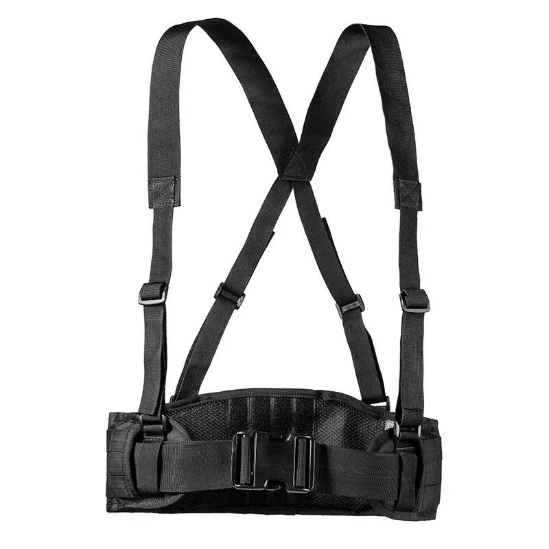 Tillbehör Militär Molle Belt Tactical Army Special 1000D Nylon Midjebältet Men Airsoft Combat Suspender Justerbart jaktstöd