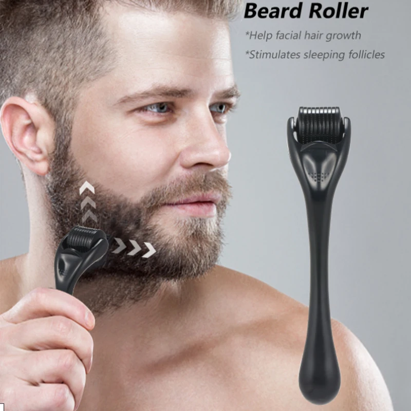 ローラー高品質4 in 1 Derma Massager / Jade Roller / Beard Oil Kit Man Gua Sha Facial Tool Set Set