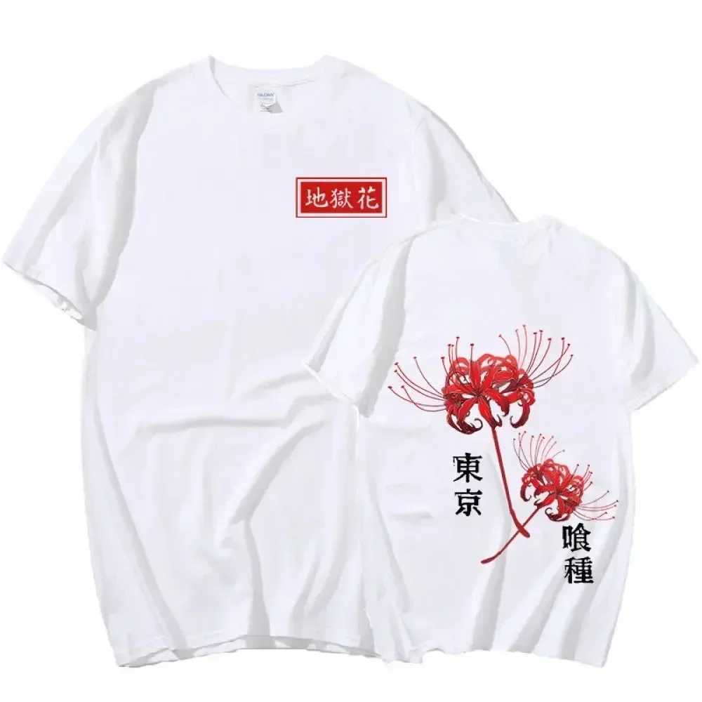 Men's T-Shirts Japanese Anime T-shirt Loose Oversized Men Cotton T-Shirt Fashion Casual Women Short Slves Harajuku Y2k Clothes T Strtwear Y240420