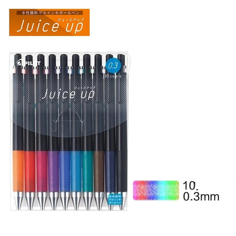 Stylos pilotes Juice Up Gel Pen neutre grande capacité de haute qualité 0,5 / 0,4 / 0,3 mm et Core Black Blue Red School Office