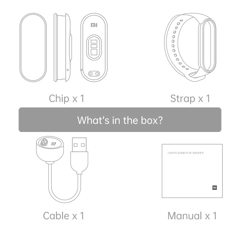 Braccialetti in serie Xiaomi Mi Band 6 NFC Bracciale intelligente 1.56 