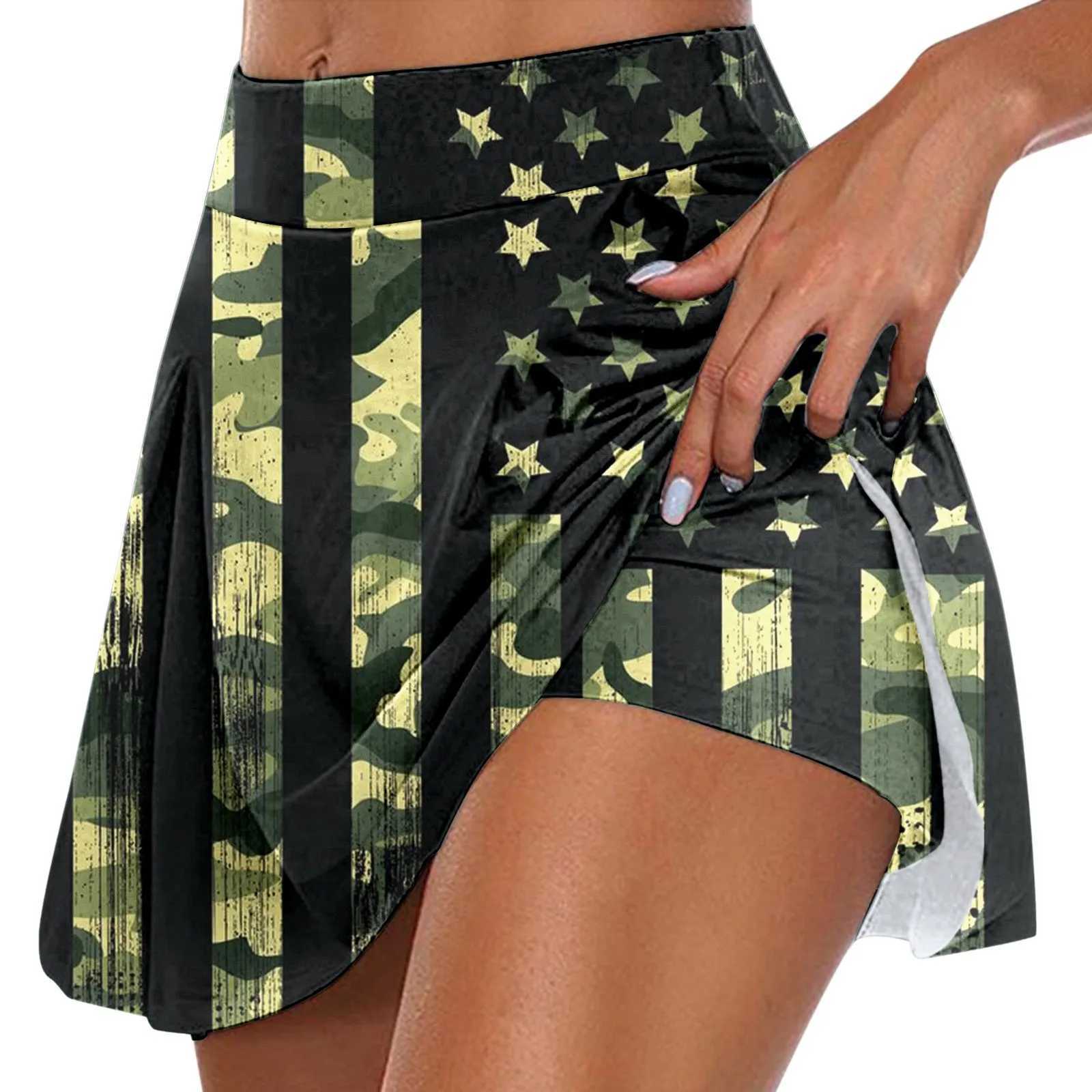 Skirts Tulle Table Skirts for Rectangle Tables Womens Casual Independence Days Printed Tennis Skirt Sport Active Teacher Skirt Y240420