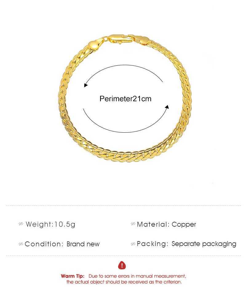 Chaîne Fashion Simple Twist Bracelet Chain de chaîne pour femmes Man 2021 Classite Gold Silver Color Metal Charm Bijoux Y240420