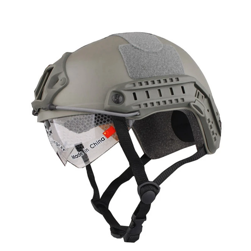 Helmen tactische jaging paintball bescherming uitrusting USMC mh type snelle helm met een bril leger helmen militaire airsoft schiethelm