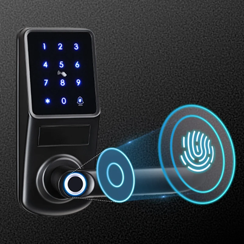 Controle Smart Barbolt Lockless Entrada sem chave Tela de toque eletrônico Bluetooth TTLOCK Controle de aplicativo Passcode EKeys Automotor de bloqueios de porta automática